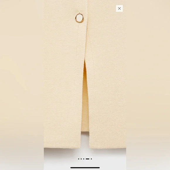 NWOT Mango Fine Knit Vest w Buttons XS - Picture 4 of 7